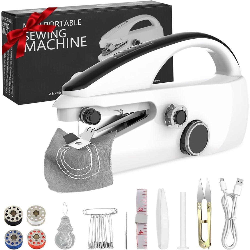 Handheld Sewing Machine,Portable, Mini Sewing Machine for Beginners, Two Speed